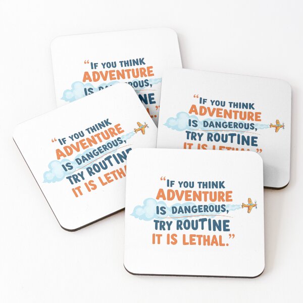 Item preview, Adventure is Dangerous designed and sold by StitchNRebl.