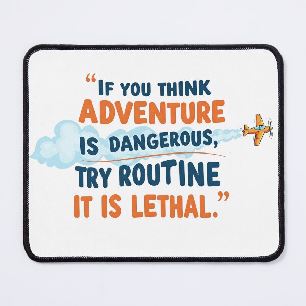 Item preview, Adventure is Dangerous designed and sold by StitchNRebl.