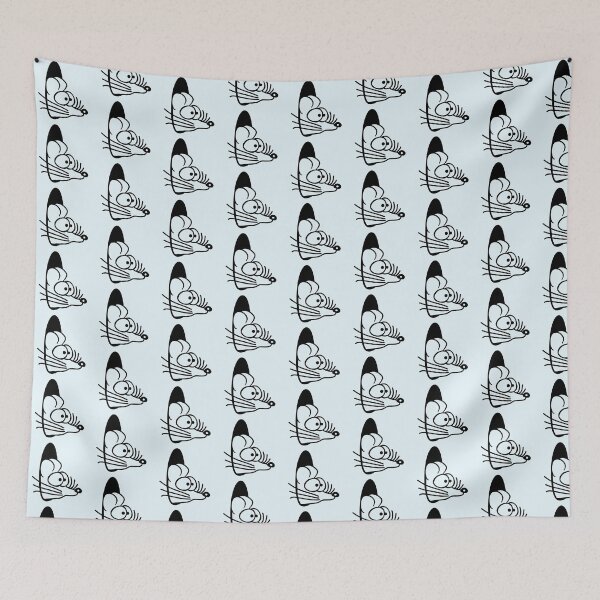 Item preview, Mouse Looks out of a Wall Hole Cute Funny Comic designed and sold by shirt-o-mat.