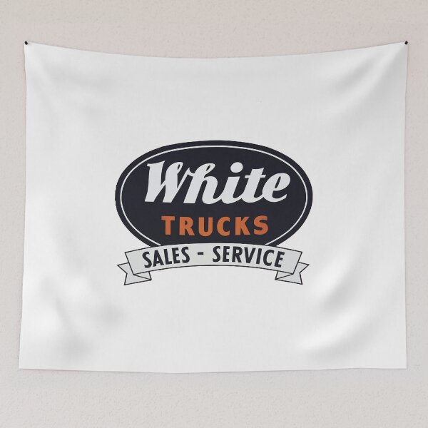 Item preview, Vintage White Trucks Sales Service designed and sold by QuayTradingCo.