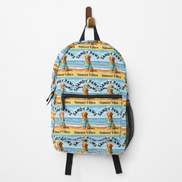 Item preview, Sandy Paws Sunset Vibes – Golden Retriever Tropical Beach Shirt Design designed and sold by Fredster1966.