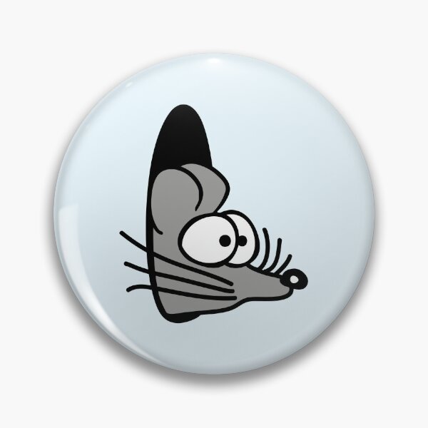 Item preview, Mouse Looks out of a Wall Hole Cute Funny Comic designed and sold by shirt-o-mat.