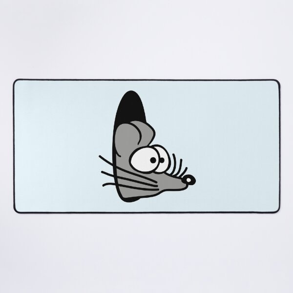 Item preview, Mouse Looks out of a Wall Hole Cute Funny Comic designed and sold by shirt-o-mat.