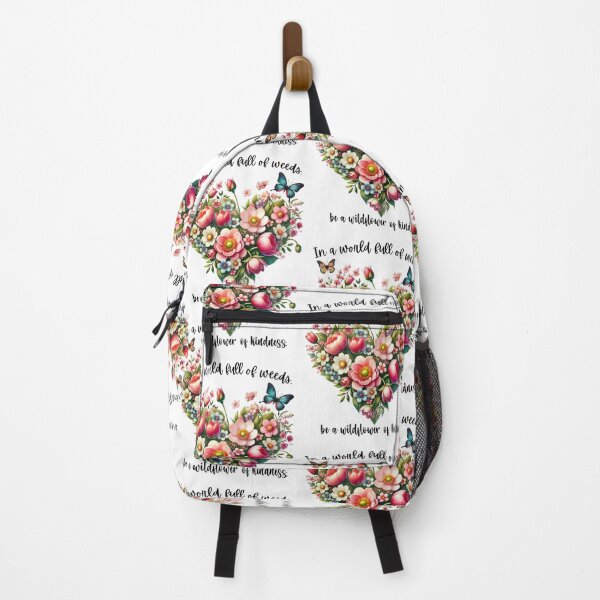 Item preview, Wildflower Heart with Butterflies – Inspirational Kindness Quote Art designed and sold by WHDProduction45.