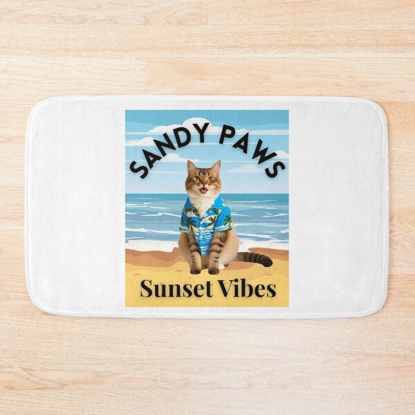Item preview, Sandy Paws Sunset Vibes – Ragdoll Cat Tropical Beach Design designed and sold by Fredster1966.