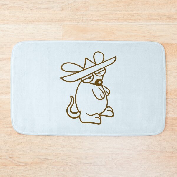 Item preview, Mouse Big Hat Sombrero Sad Tired Bored Look Funny designed and sold by shirt-o-mat.