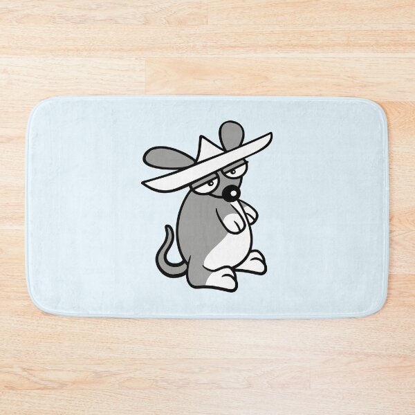 Item preview, Mouse Big Hat Sombrero Sad Tired Bored Look Funny designed and sold by shirt-o-mat.