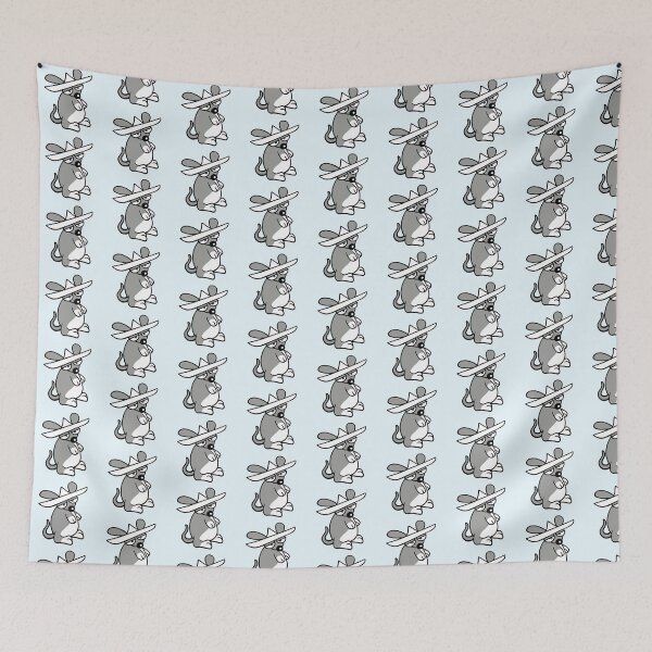 Item preview, Mouse Big Hat Sombrero Sad Tired Bored Look Funny designed and sold by shirt-o-mat.