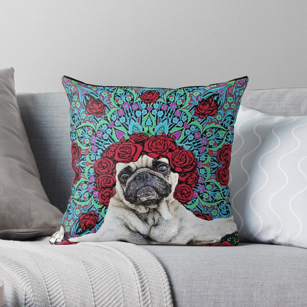 Item preview, Throw Pillow designed and sold by darklordpug.