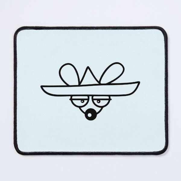 Item preview, Mouse Big Hat Sombrero Sad Tired Bored Look Funny designed and sold by shirt-o-mat.