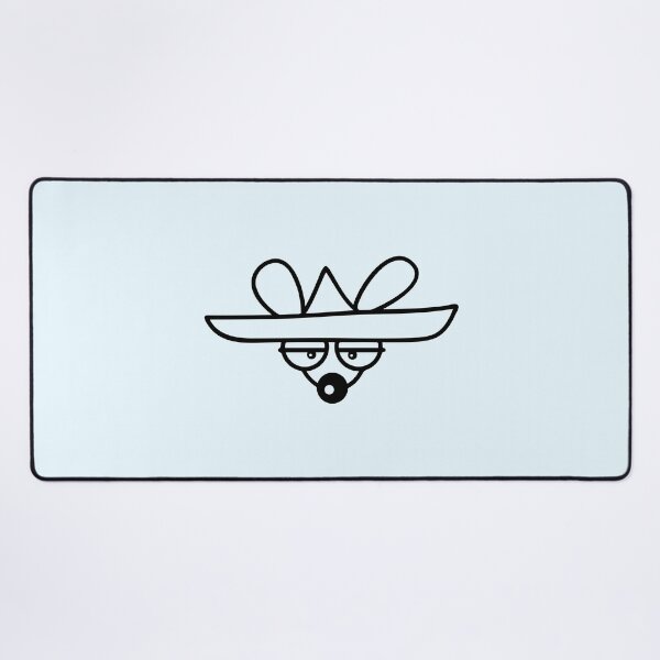Item preview, Mouse Big Hat Sombrero Sad Tired Bored Look Funny designed and sold by shirt-o-mat.