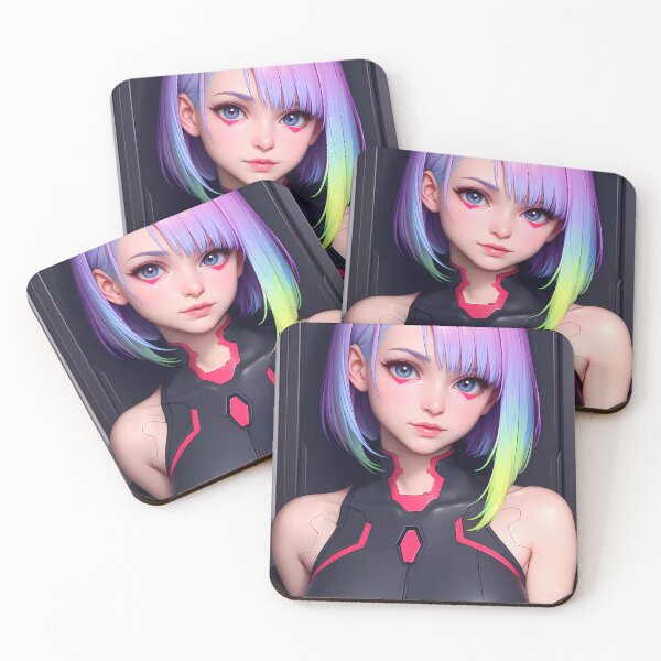 Item preview, Lucy Cyberpunk Edgerunners Neon Tech Style Anime Girl Waifu Beauty designed and sold by mildaclairmo.