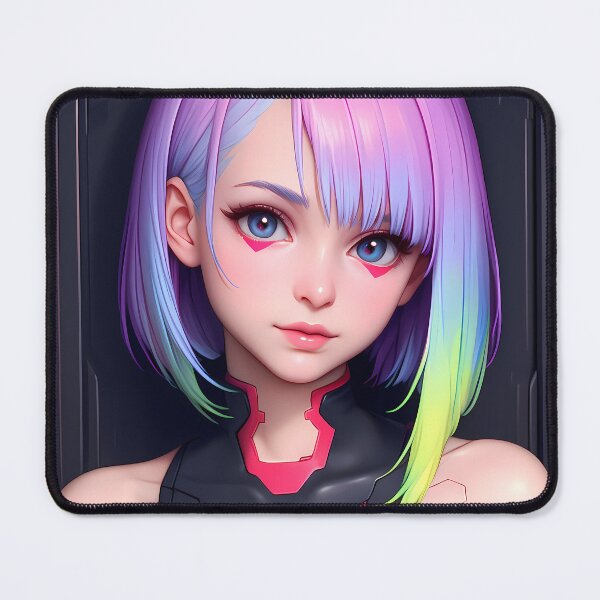 Item preview, Lucy Cyberpunk Edgerunners Neon Tech Style Anime Girl Waifu Beauty designed and sold by mildaclairmo.