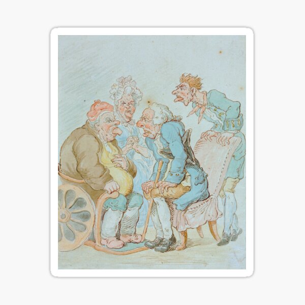 Item preview, Doctor with Patients (Old British cartoon)  designed and sold by 19th Century in Color.