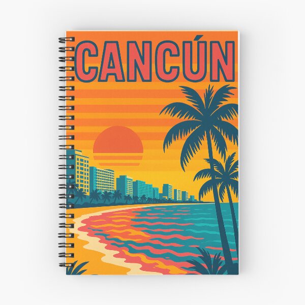 Item preview, Digital Retro Pop Art of Cancun | Vibrant Mexico Beach Vibes | Colorful Cancun Skyline with Vintage Twist | Tropical Paradise in Bold Retro Style | Sunny Coastal Escape in Pop Art Aesthetic designed and sold by PaintedPixels01.