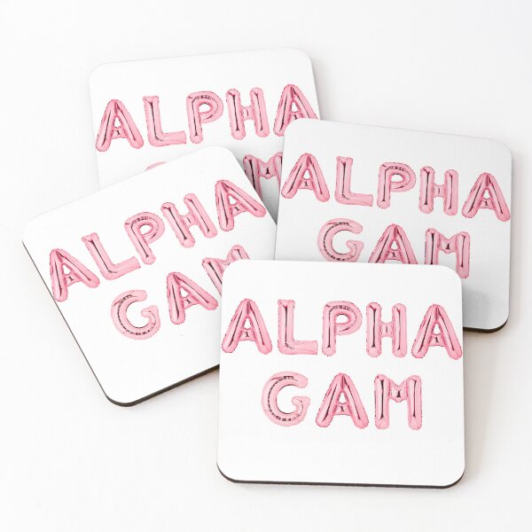 Item preview, Alpha Gamma Delta (AGD) Balloon Letters-RED designed and sold by skybluepink studio.
