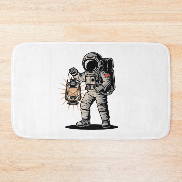 Item preview, Retro Astronaut Holding Lantern designed and sold by Zanigold.