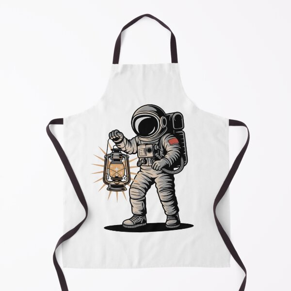 Item preview, Retro Astronaut Holding Lantern designed and sold by Zanigold.