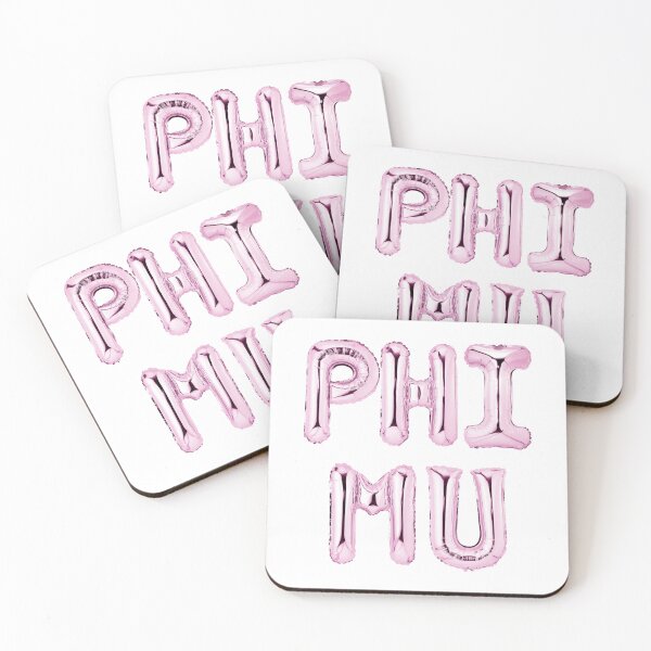 Item preview, Phi Mu Balloon Letters-PINK designed and sold by skybluepink studio.