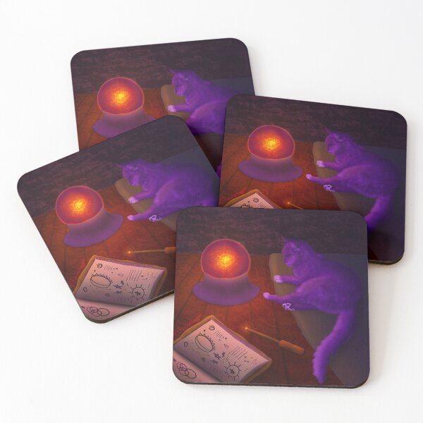 Item preview, Magic Study Accompanied by Cat Familiar  designed and sold by Transcendragons.