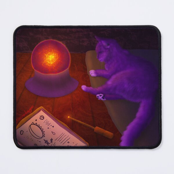 Item preview, Magic Study Accompanied by Cat Familiar  designed and sold by Transcendragons.