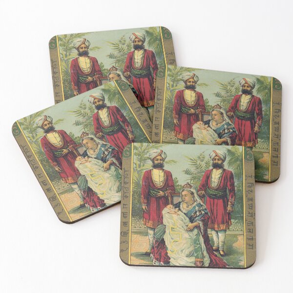 Item preview, Queen Victoria with Indian Attendants designed and sold by 19th Century in Color.