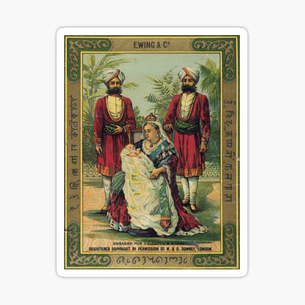 Item preview, Queen Victoria with Indian Attendants designed and sold by 19th Century in Color.