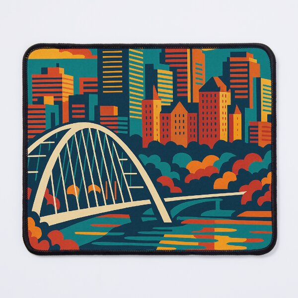 Item preview, Edmonton in Retro Pop Art Style | Bold Alberta Skyline with Vintage Colors | Colorful Cityscape Tribute to Edmonton | Vibrant Canadian City with Retro Aesthetic designed and sold by PaintedPixels01.