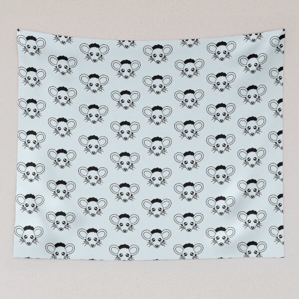 Item preview, Mouse Looks out of a Wall Hole Cute Funny Comic designed and sold by shirt-o-mat.