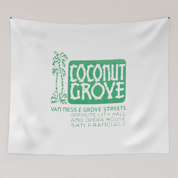 Item preview, Vintage Coconut Grove - San Francisco, California designed and sold by QuayTradingCo.