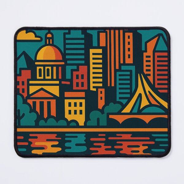 Item preview, Digital Retro Pop Art Poster of Montreal | Bold Cityscape with Vintage Vibes | Colorful Montreal Landmarks in Retro Style | Urban Skyline with Pop Art Energy designed and sold by PaintedPixels01.