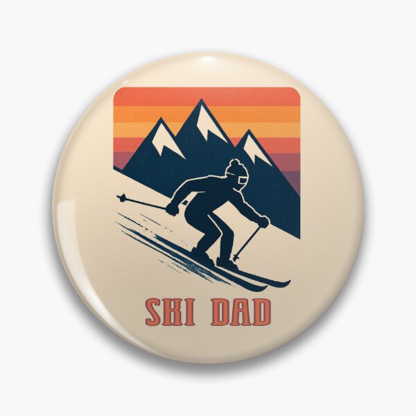 Item preview, Ski Dad – Minimal Retro Sunset Skiing Lover  designed and sold by Rajasekar.