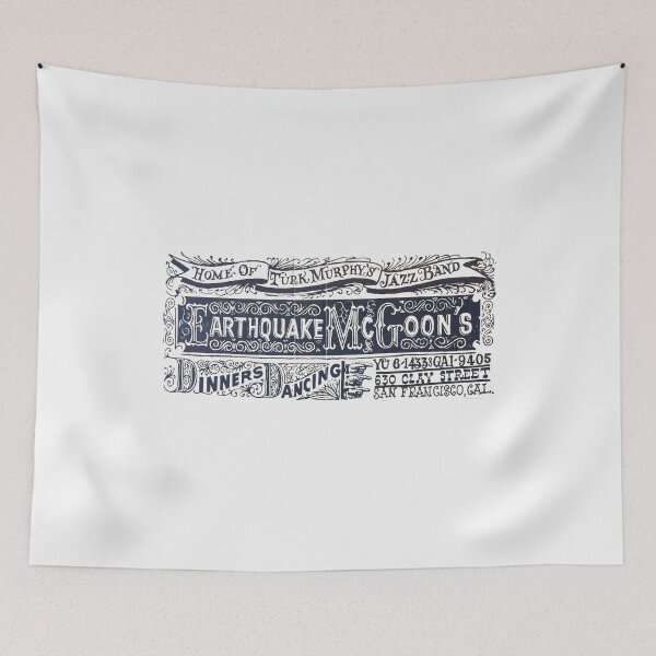 Item preview, Vintage Earthquake McGoons - San Francisco, California designed and sold by QuayTradingCo.
