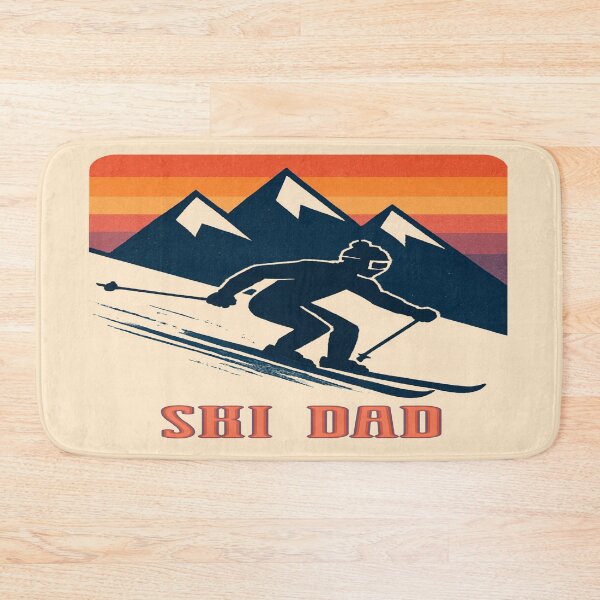 Item preview, Ski Dad – Minimal Retro Sunset Skiing Lover  designed and sold by Rajasekar.