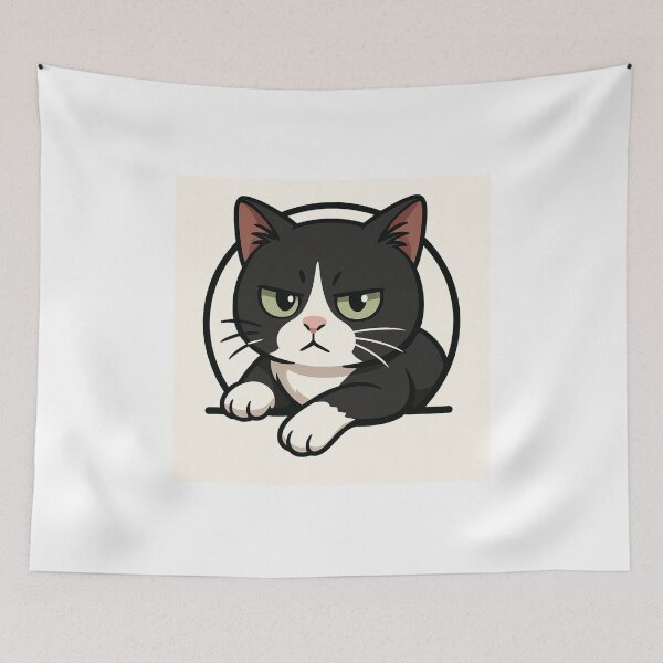 Item preview, Morgana Toshiki's cat icon: displeased face, large model designed and sold by fornext-Japan.