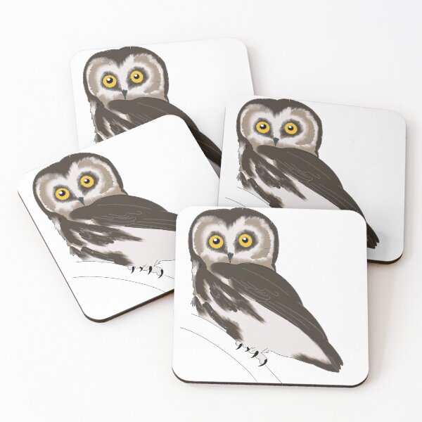 Item preview, Saw-whet Owls designed and sold by Ashley’sAnimalz.
