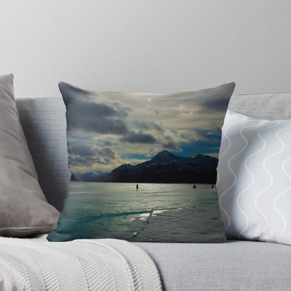 Item preview, People walking on a frozen mountain lake designed and sold by InkinZ.