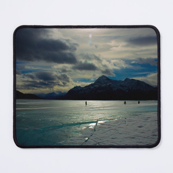 Item preview, People walking on a frozen mountain lake designed and sold by InkinZ.