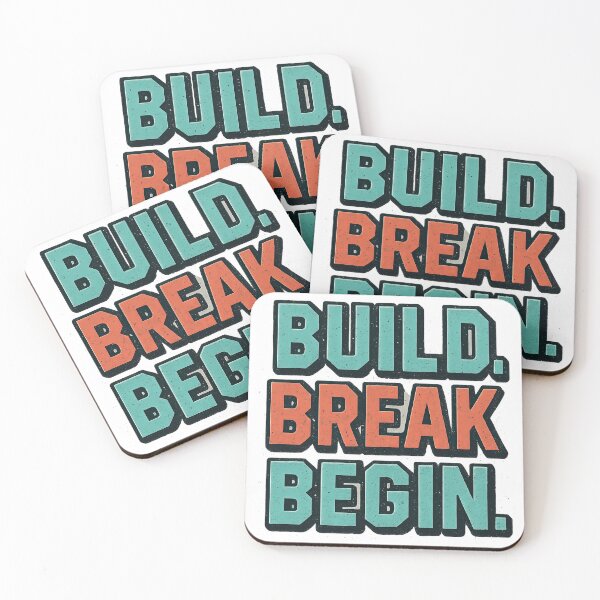 Item preview, Build. Break. Begin. designed and sold by STATICDUST.