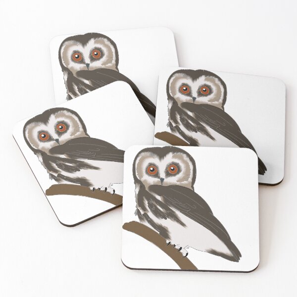 Item preview, Saw-whet Owls designed and sold by Ashley’sAnimalz.