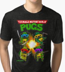 Teenage Mutant Ninja Möpse Vintage T-Shirt