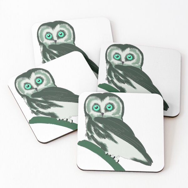 Item preview, Saw-whet Owls designed and sold by Ashley’sAnimalz.