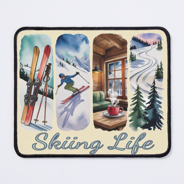 Item preview, Skiing Life Watercolor Design – Ski Dad  designed and sold by Rajasekar.