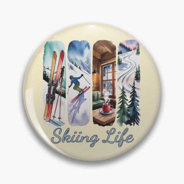 Item preview, Skiing Life Watercolor Design – Ski Dad  designed and sold by Rajasekar.