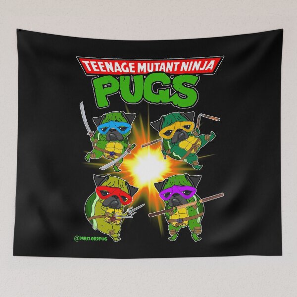 Artikelvorschau, Teenage Mutant Ninja Möpse entworfen und verkauft von darklordpug.