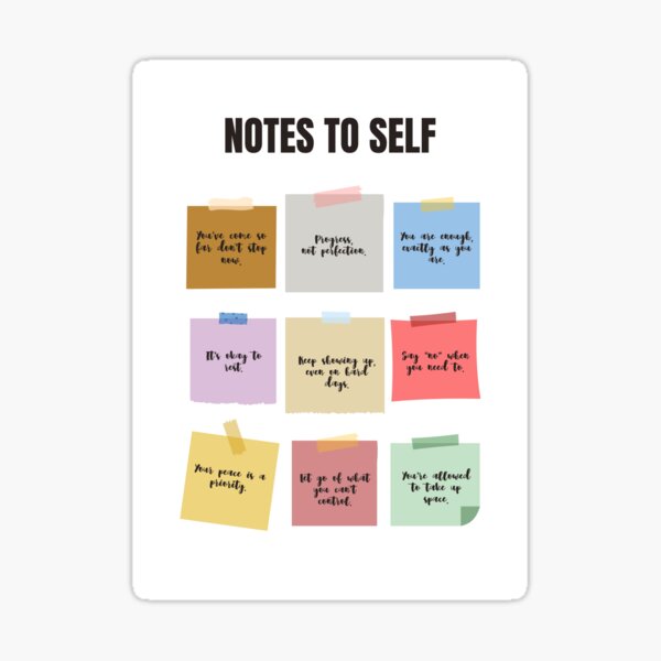 Item preview, Notes to Self designed and sold by SamStoreo X.