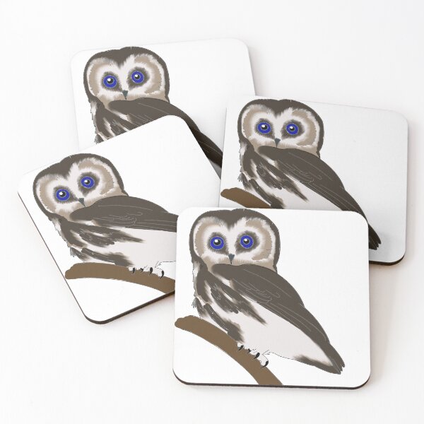 Item preview,  Saw-whet Owls designed and sold by Ashley’sAnimalz.