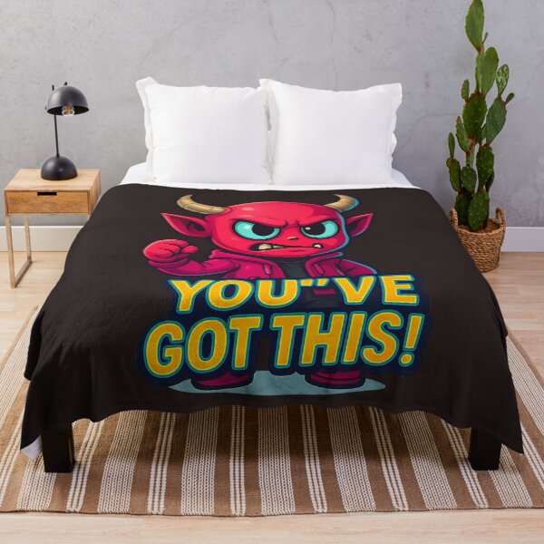 Item preview, Encouraging Devil Cartoon with “You’ve Got This!” Message designed and sold by Thaivi Design.