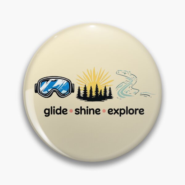 Item preview, Glide, Shine, Explore – Ski Dad / Winter Skiing Lover  designed and sold by Rajasekar.