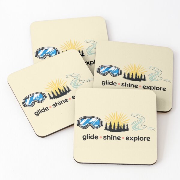 Item preview, Glide, Shine, Explore – Ski Dad / Winter Skiing Lover  designed and sold by Rajasekar.